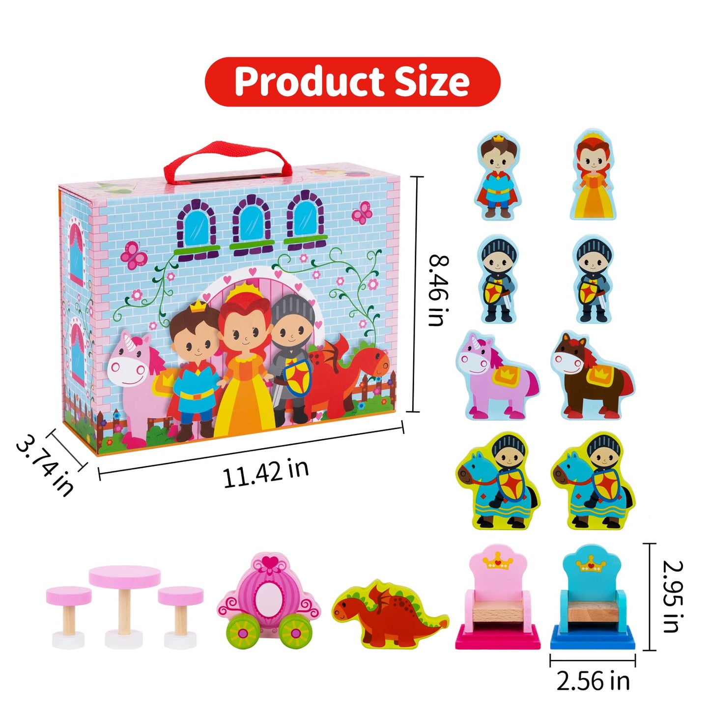Tooky Toy Princess Castle Play Box