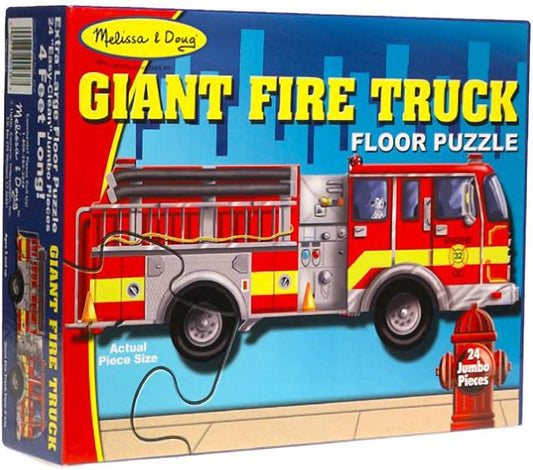 Melissa & Doug Giant Fire Truck Floor Puzzle (24pcs)