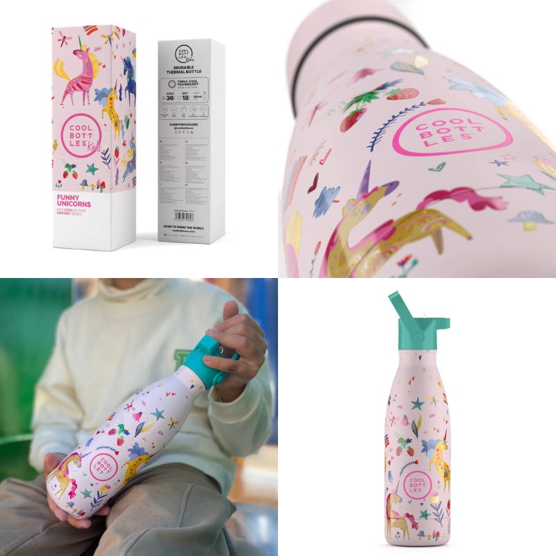 Cool Bottles Kids Triple-Insulated Water Bottle 350ml