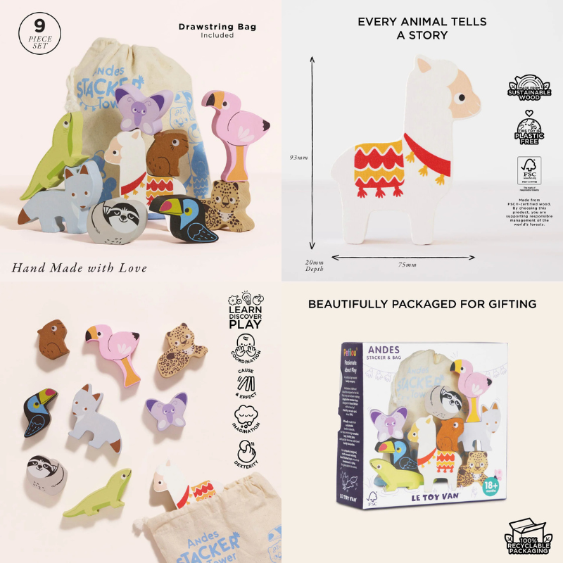 Le Toy Van Stacking Animals - Various Designs