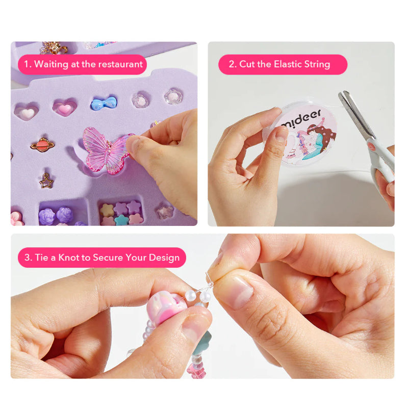 Mideer Kids Charm Bracelet Kit with Jewellery Box