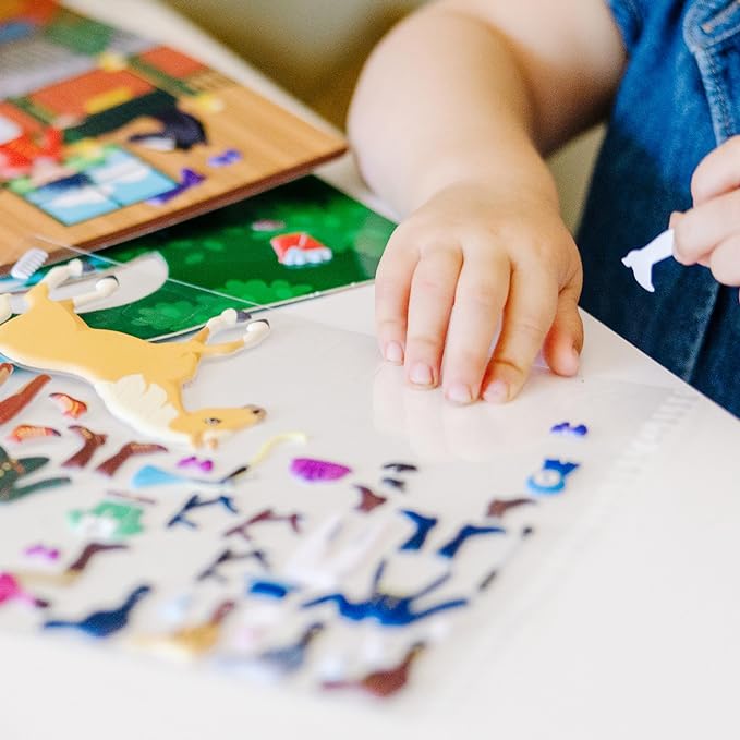 Melissa and Doug Deluxe Puffy Sticker Album - Horse Scene