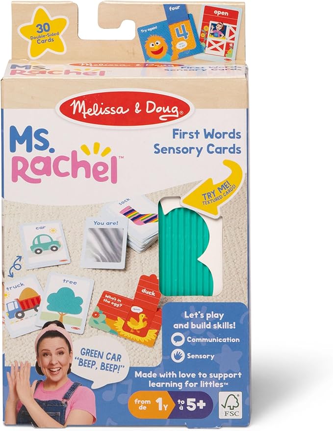 Ms Rachel First Words Sensory Cards