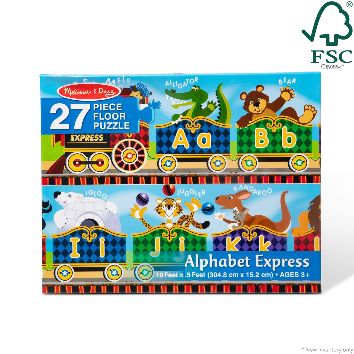 Melissa & Doug Alphabet Express Floor Puzzle