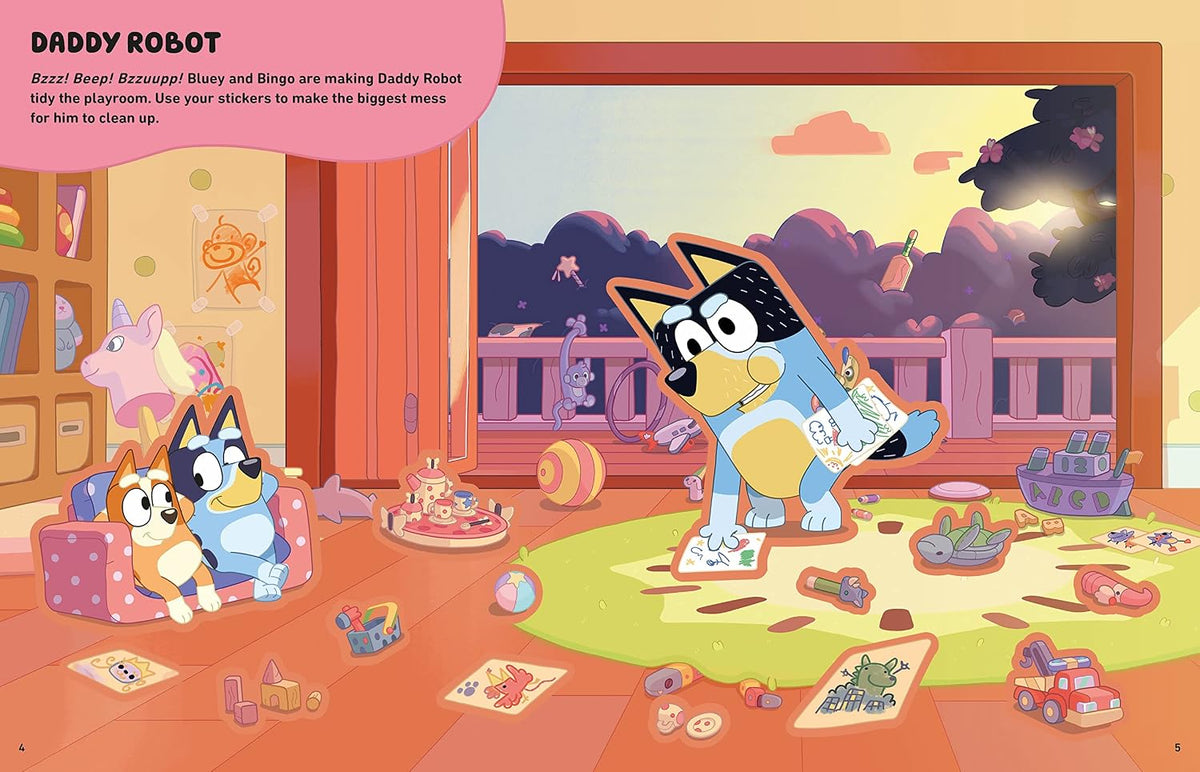 Bluey Let's Stick - Sticker Scenes Book