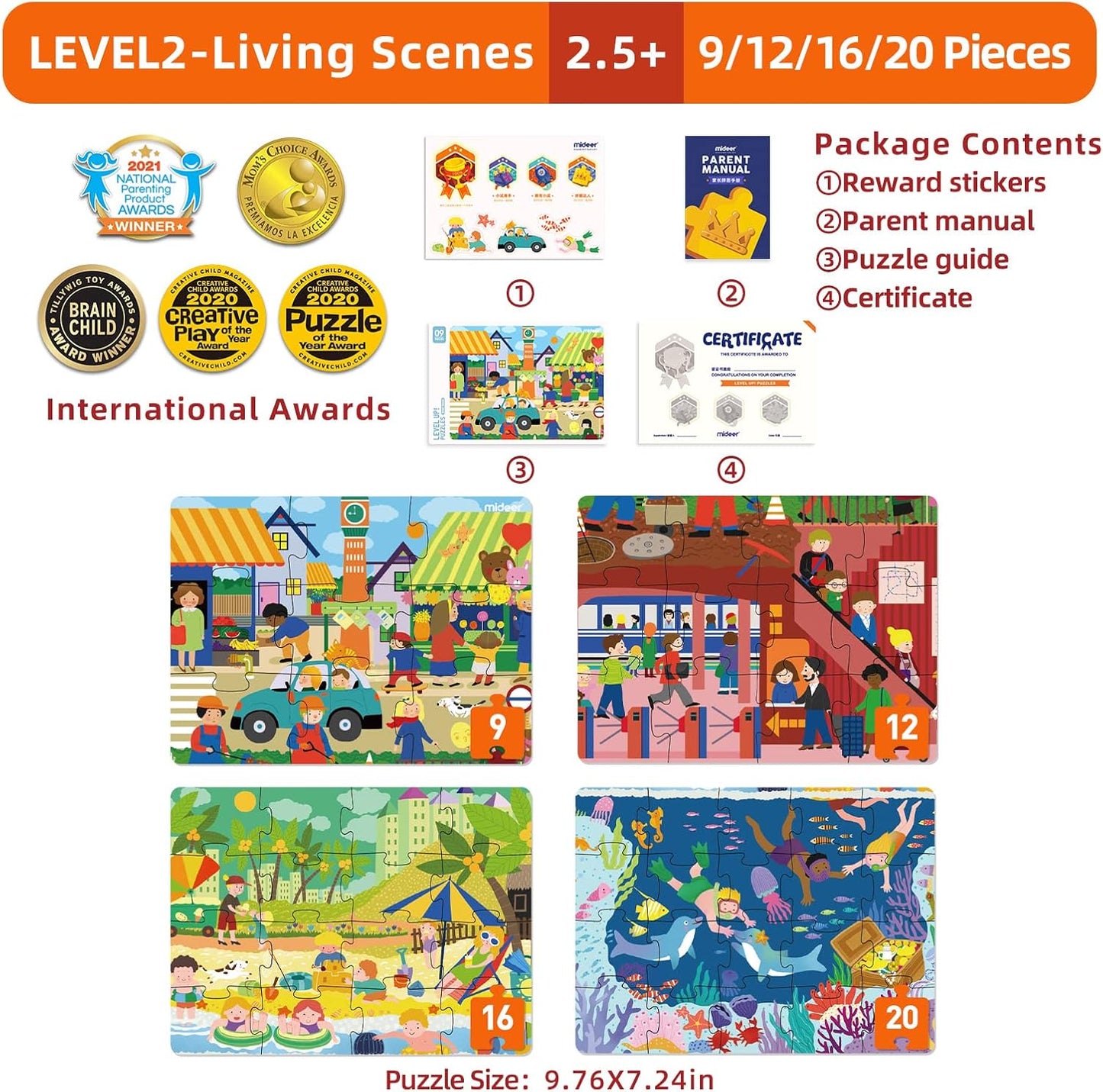 Mideer Level Up Puzzles - Various Designs
