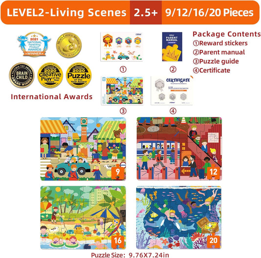 Mideer Level Up Puzzles - Various Designs