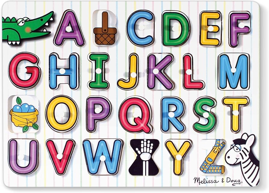 Melissa & Doug Alphabet Peg Puzzle