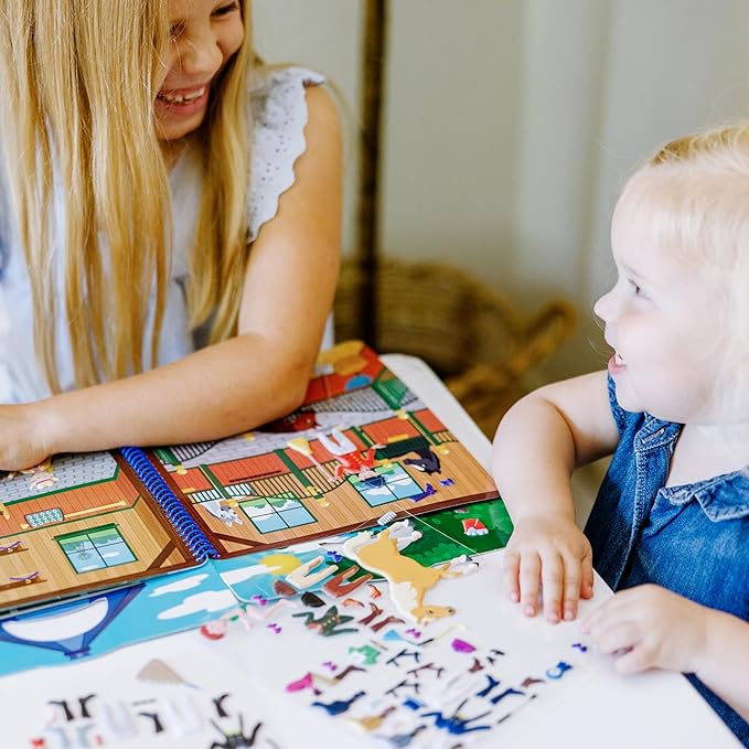 Melissa and Doug Deluxe Puffy Sticker Album - Horse Scene
