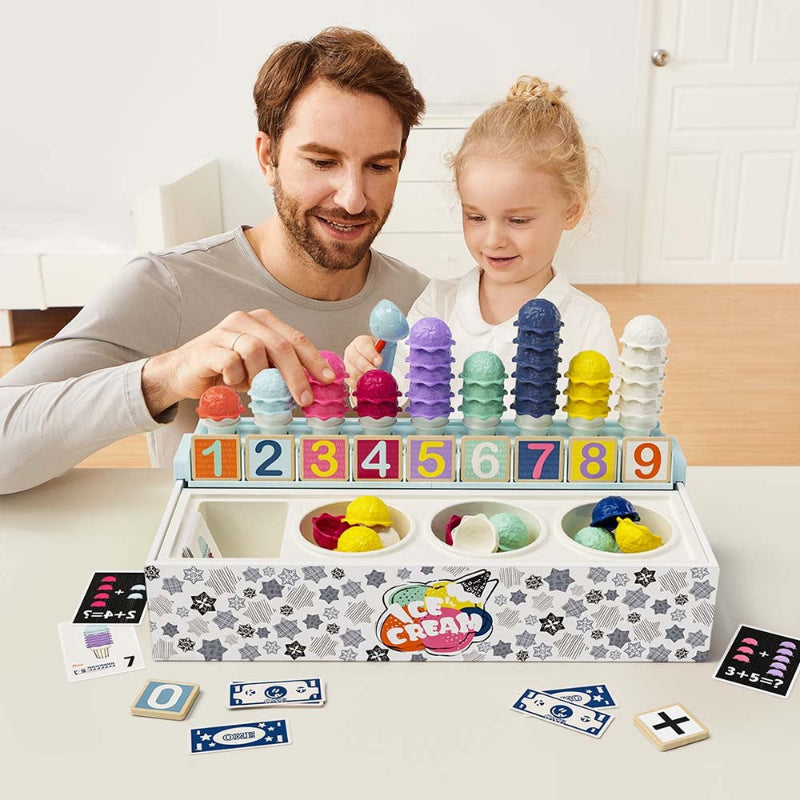 TopBright Ice Cream Shop Number Learning Box & Activity Cards