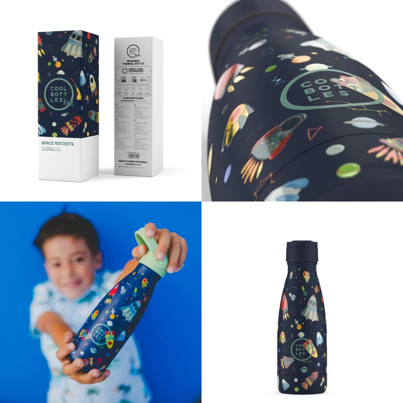 Cool Bottles Kids Triple-Insulated Water Bottle 260ml