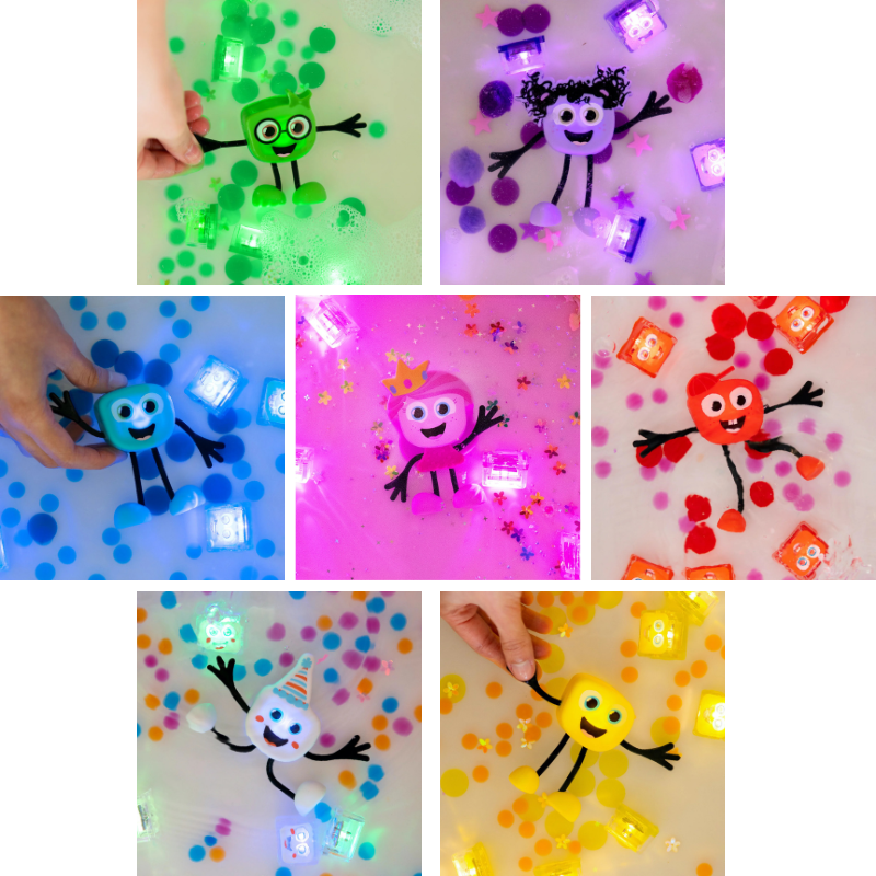 Glo Pals Water Activated Light Up Sensory Characters 3 Piece