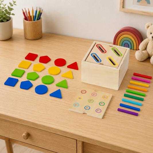 hi Pando Montessori Shape Sorting Box