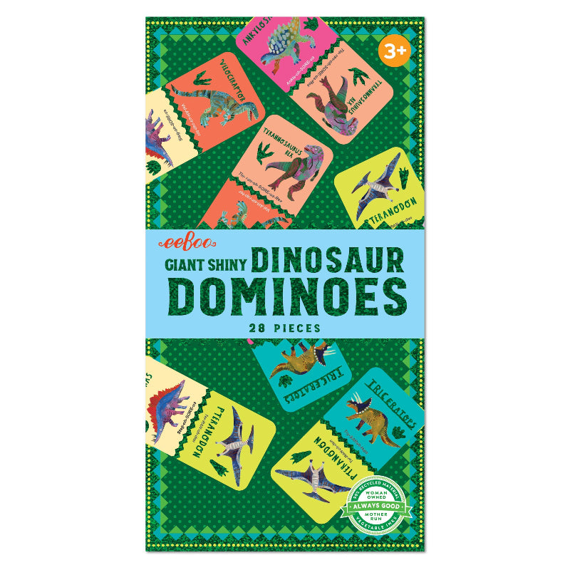 eeBoo Shiny Dinosaur Dominoes
