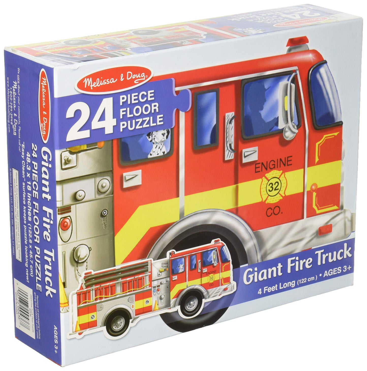 Melissa & Doug Giant Fire Truck Floor Puzzle (24pcs)