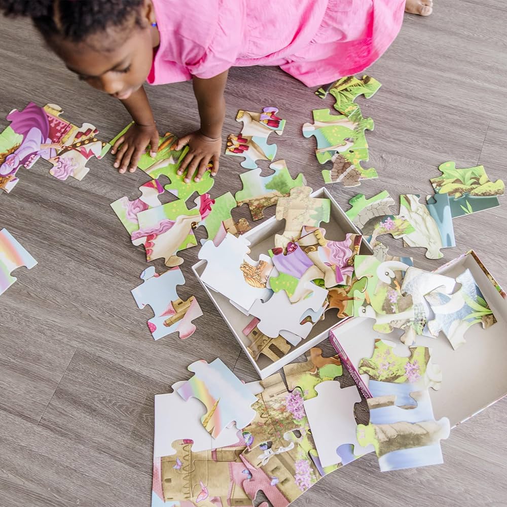 Melissa & Doug Fairy Tale Castle Floor Puzzle - 48 Piece