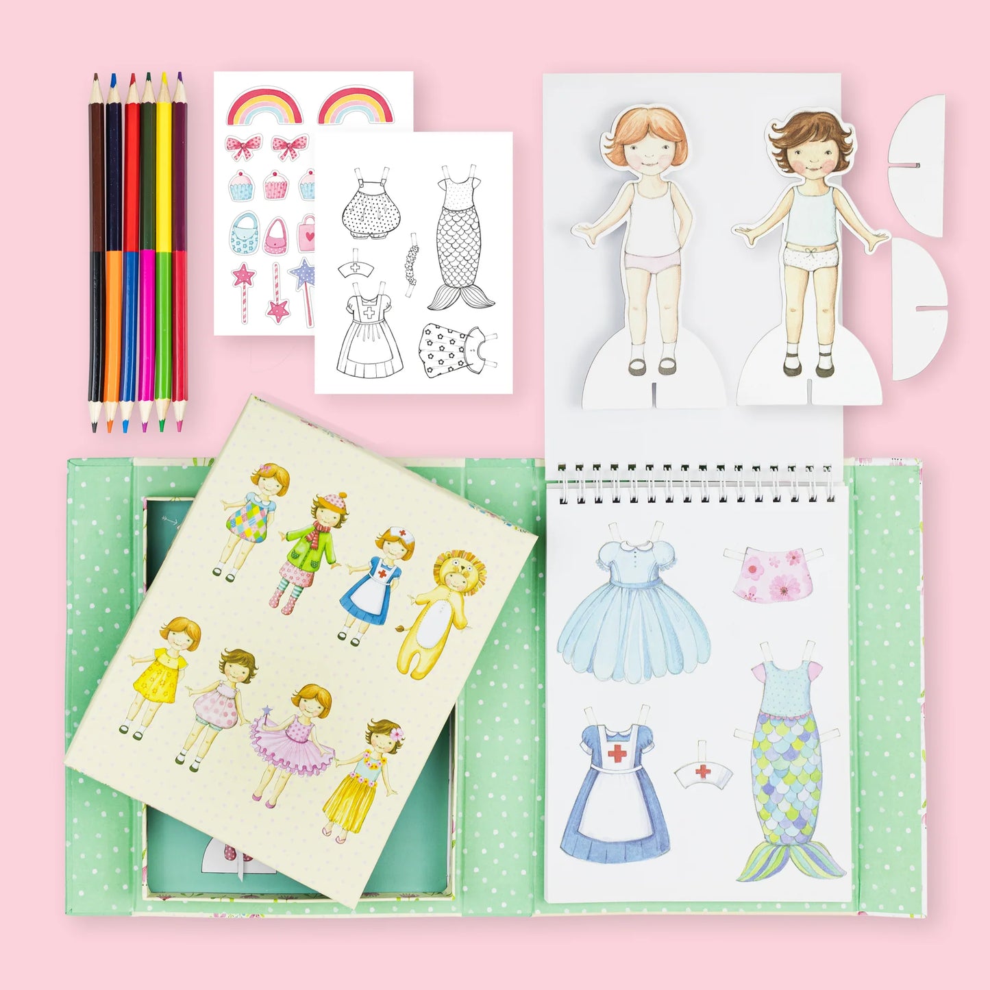 Tiger Tribe Paper Dolls Kit - Vintage