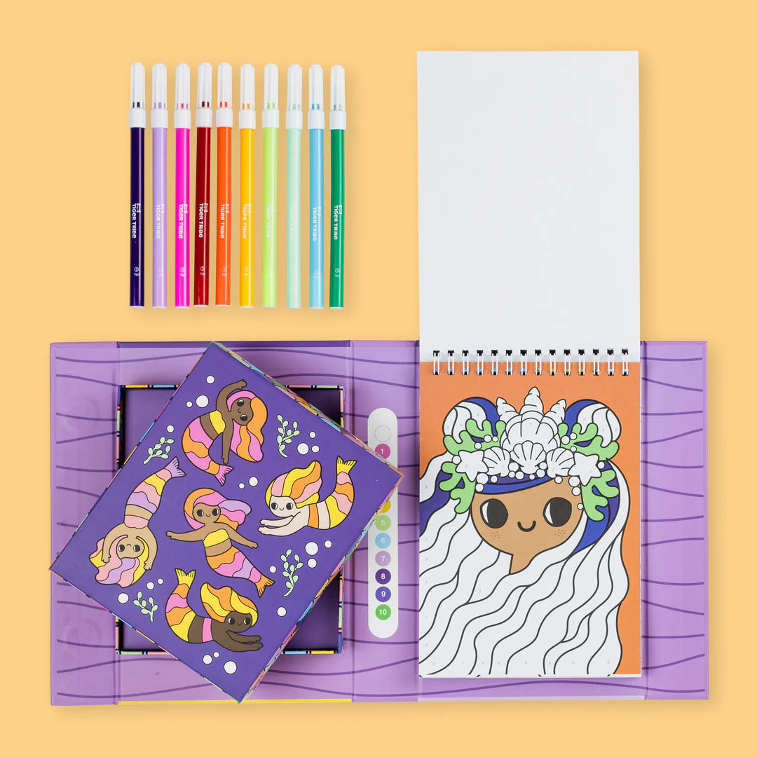 Tiger Tribe Colour By Numbers- Mermaids and Friends