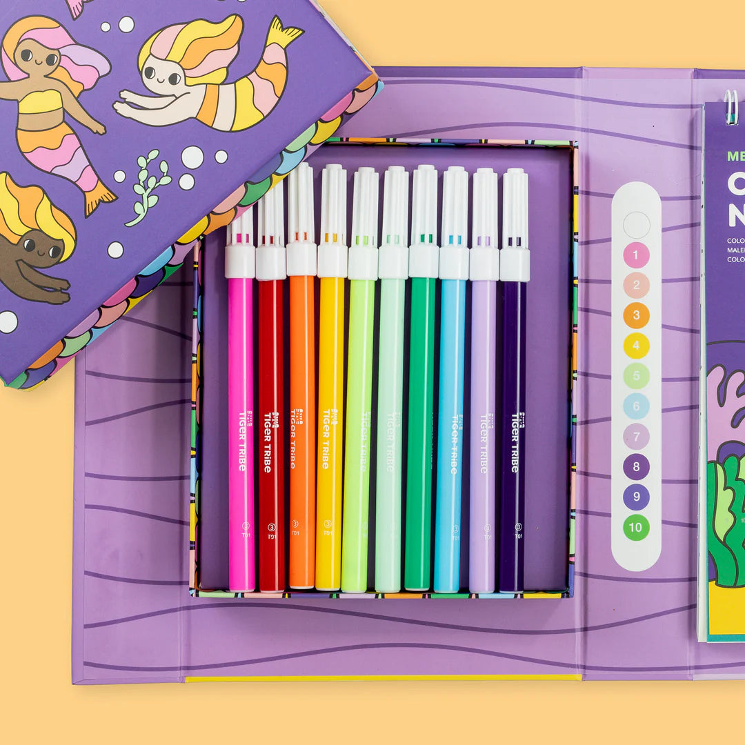 Tiger Tribe Colour By Numbers- Mermaids and Friends