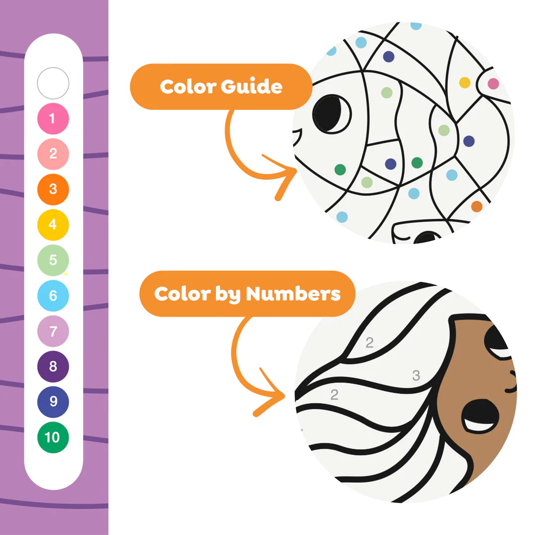 Tiger Tribe Colour By Numbers- Mermaids and Friends