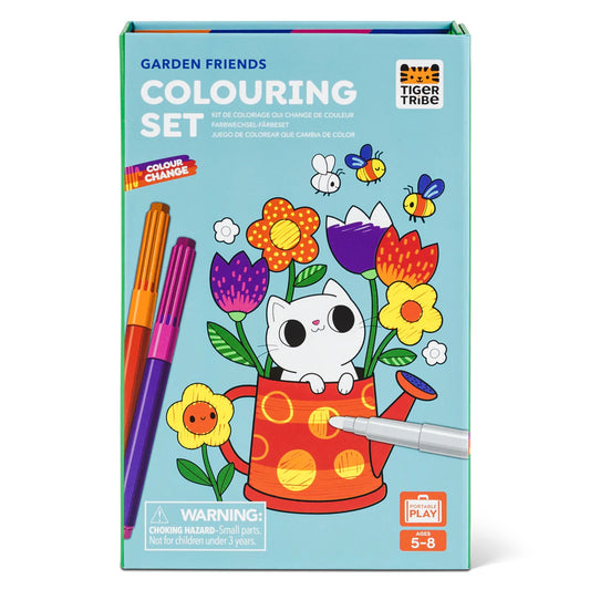 Tiger Tribe Colour Change Colouring Set - Garden Friends