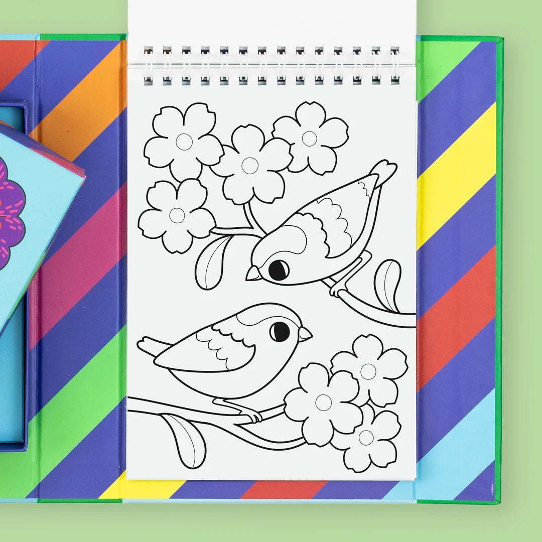 Tiger Tribe Colour Change Colouring Set - Garden Friends