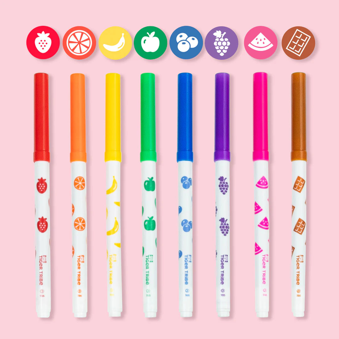 Tiger Tribe Scented Colouring Set Fruity Cutie