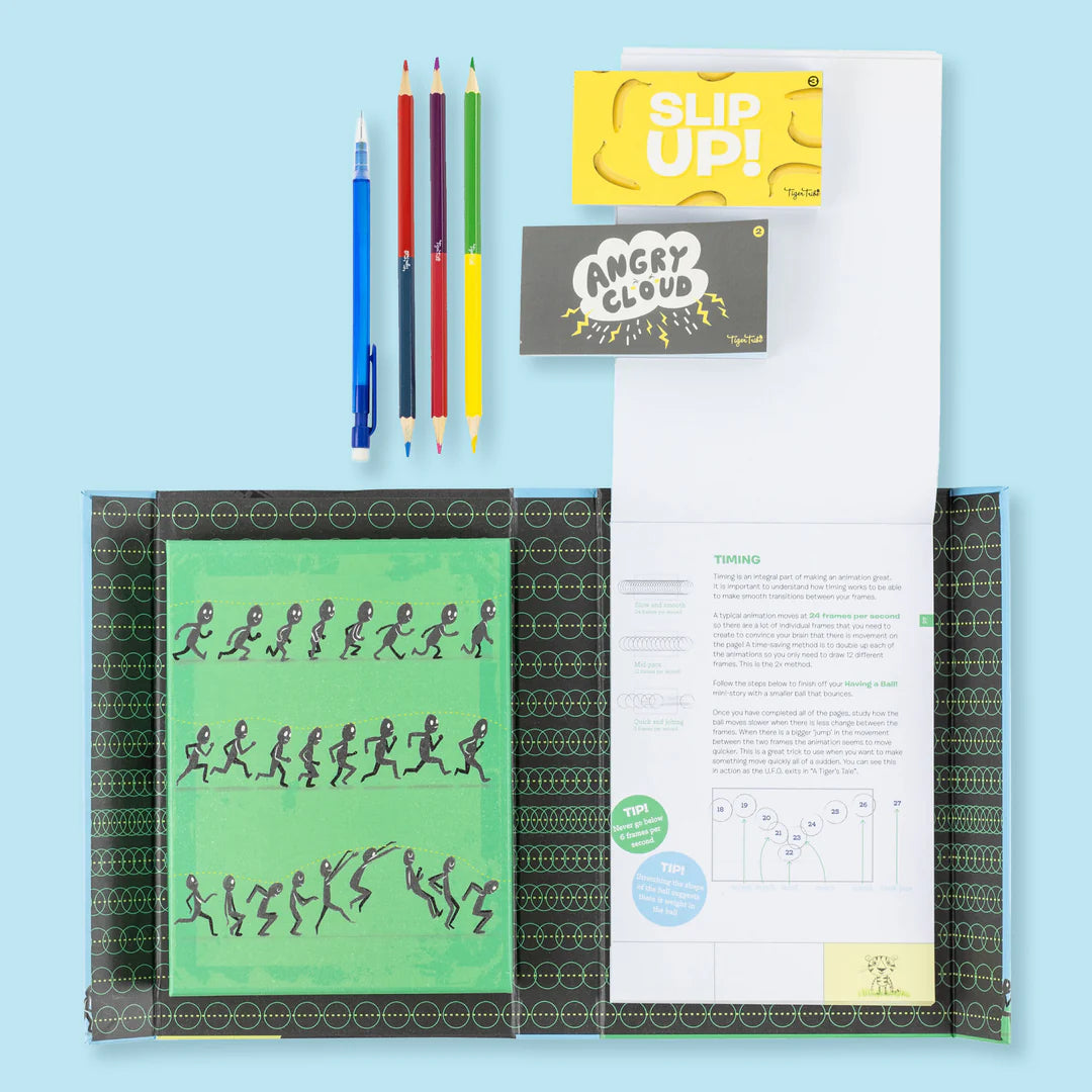Tiger Tribe Flip Book Kit - Animation Action