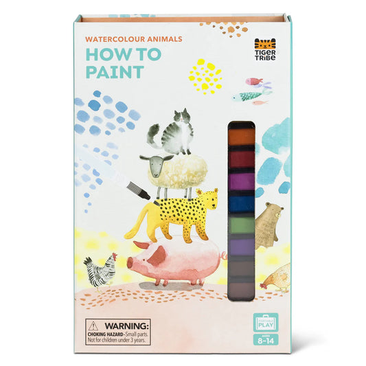 Tiger Tribe How to Paint Watercolours - Animals