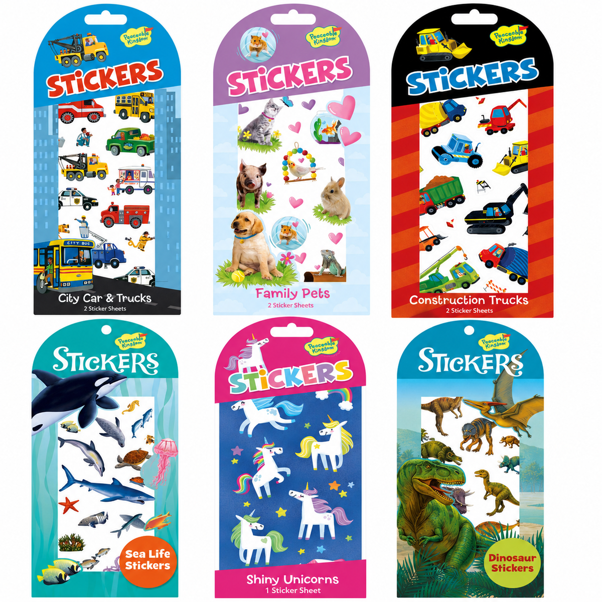 Peaceable Kingdom Classic Kids Stickers - Various Designs