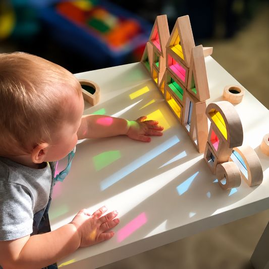 Tooky Toy Rainbow Sensory Blocks
