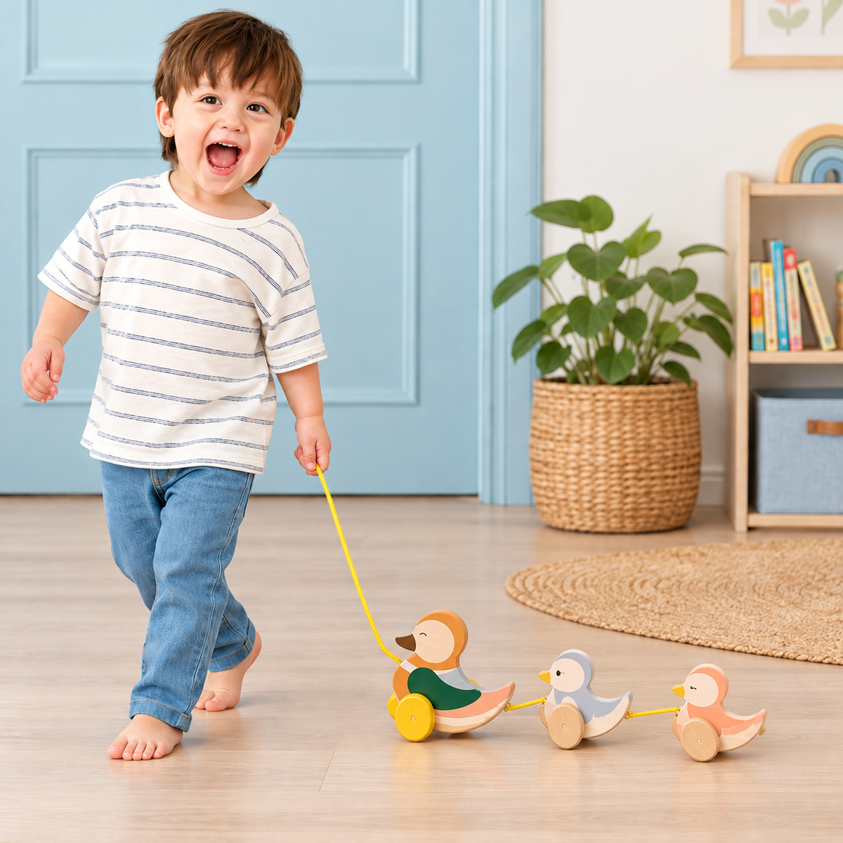 Classic World Paddling Ducks Pull-Along Toy