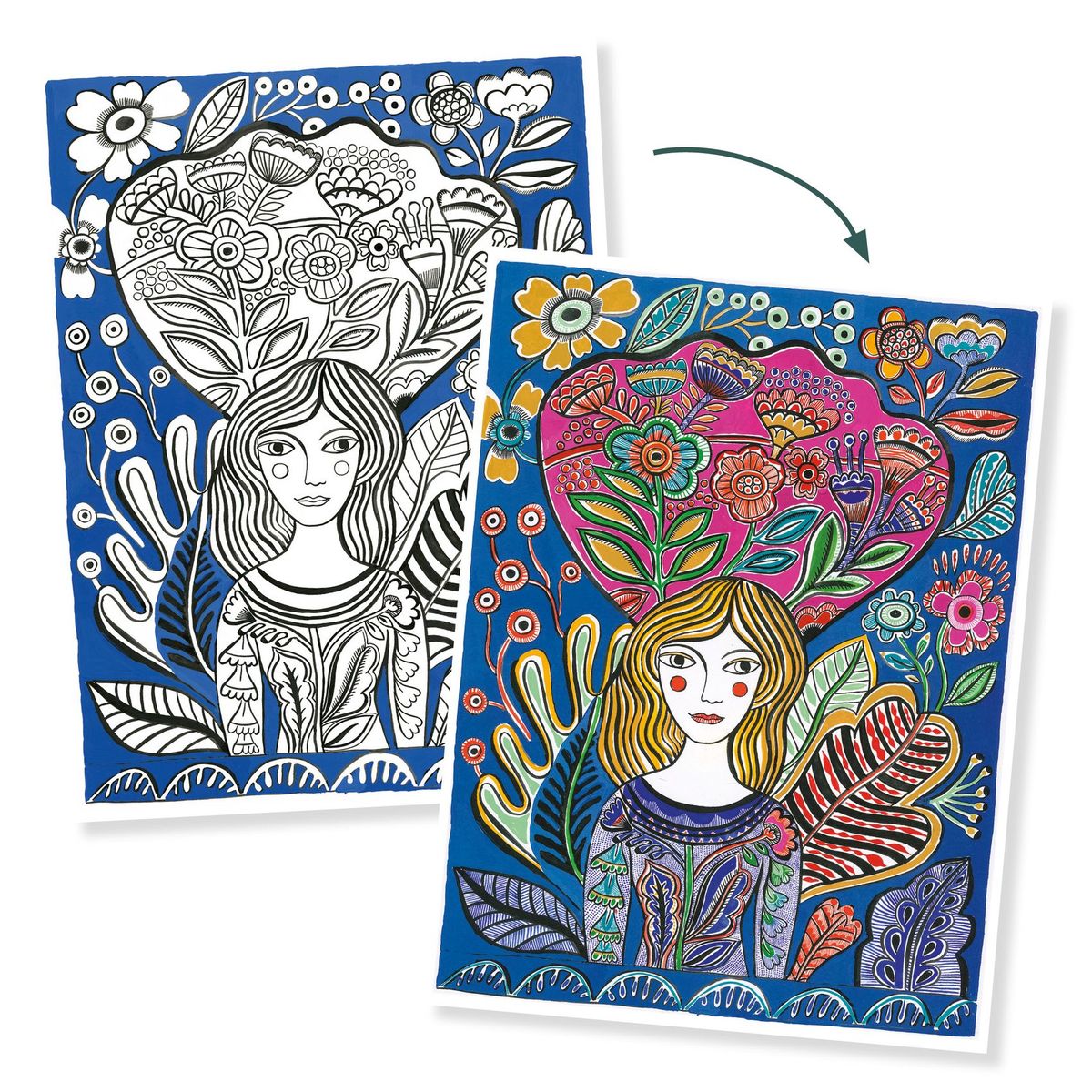 Djeco Colouring Gallery - Various Designs