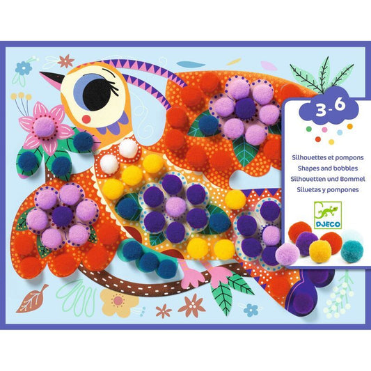 Djeco Birds Pompom Collage