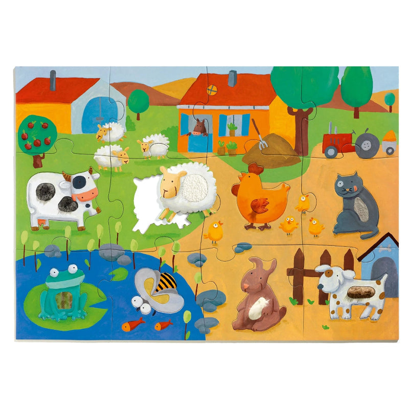 Djeco Tactile Farm Puzzle