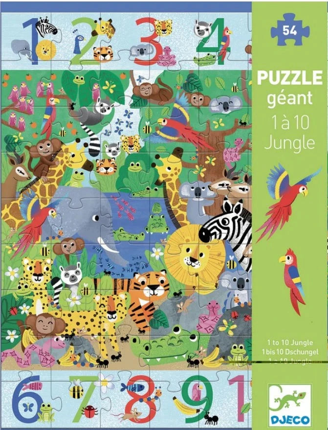 Djeco 1-10 Giant Jungle Puzzle