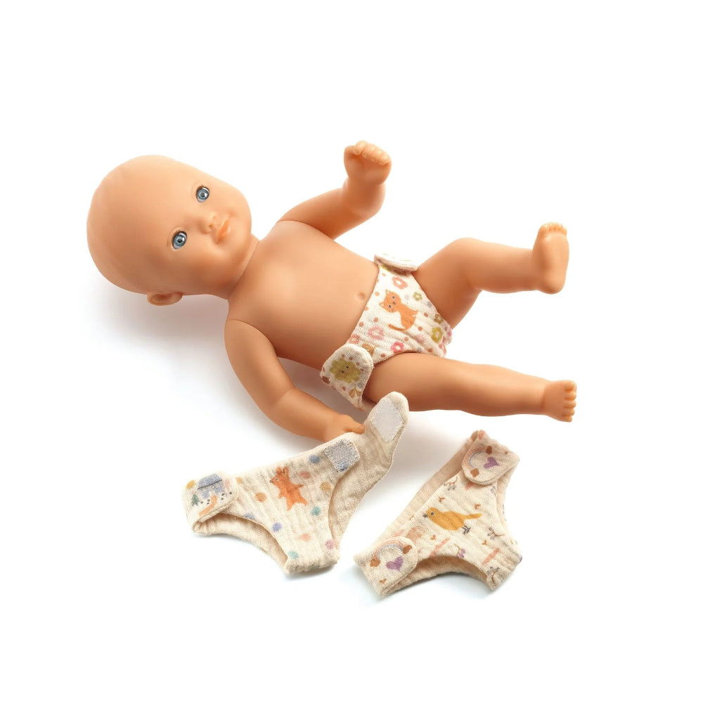 Djeco Pomea Baby Doll Nappies - 3 Pack