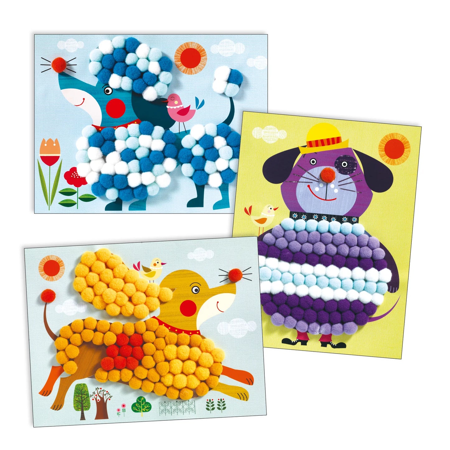 Djeco Puppies Pompom Collage