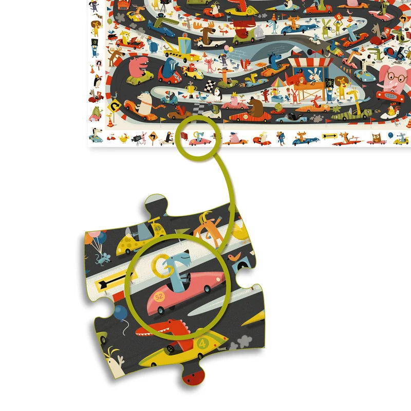 Djeco Observation Puzzle Car Rally
