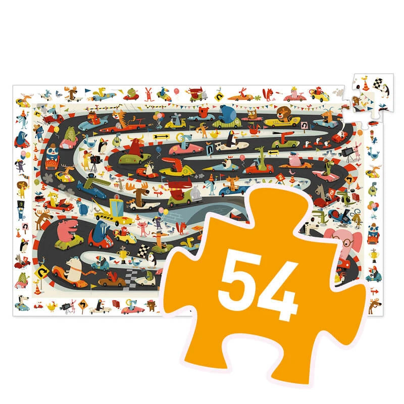 Djeco Observation Puzzle Car Rally