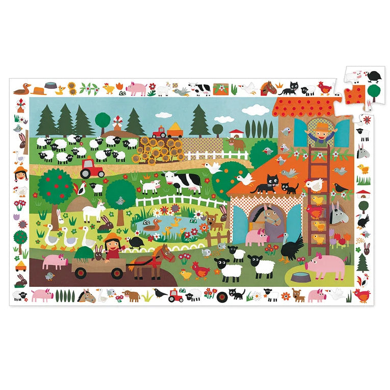 Djeco Observation Puzzle Farm