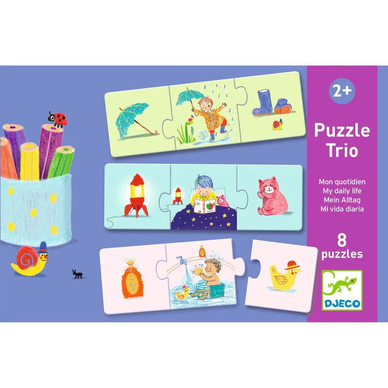 Djeco Trio Puzzles - Various Designs