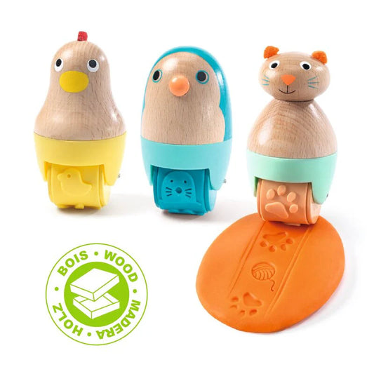 Djeco Wooden Modelling Rollers - My Plastirollers