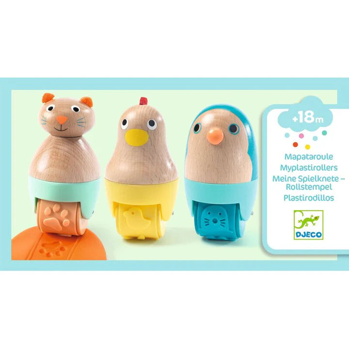 Djeco Wooden Modelling Rollers - My Plastirollers