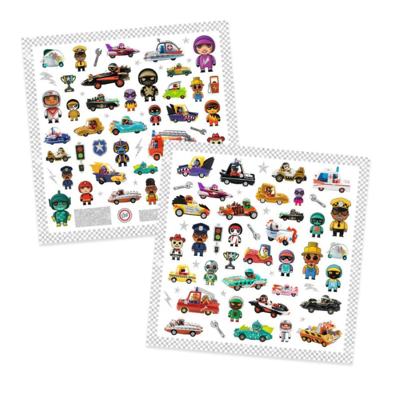 Djeco Metallic Stickers - Various Designs