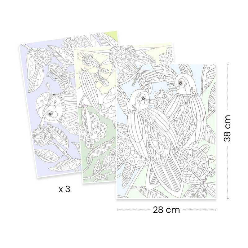 Djeco Colouring Gallery - Various Designs