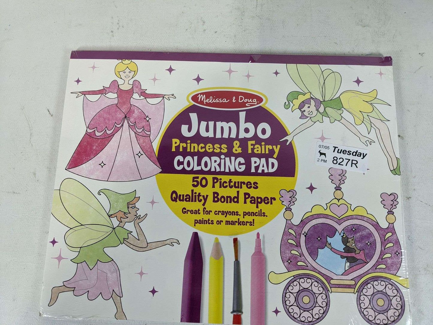 Melissa & Doug Princess and Fairy Jumbo Coloring Pad
