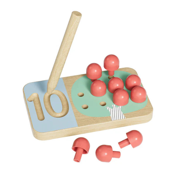 TopBright Wooden Montessori Fruit Tree Counting & Writing Number Toy