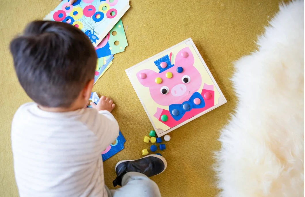 Tiger Tribe Button Puzzle - Animals