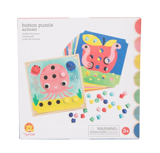 Tiger Tribe Button Puzzle - Animals